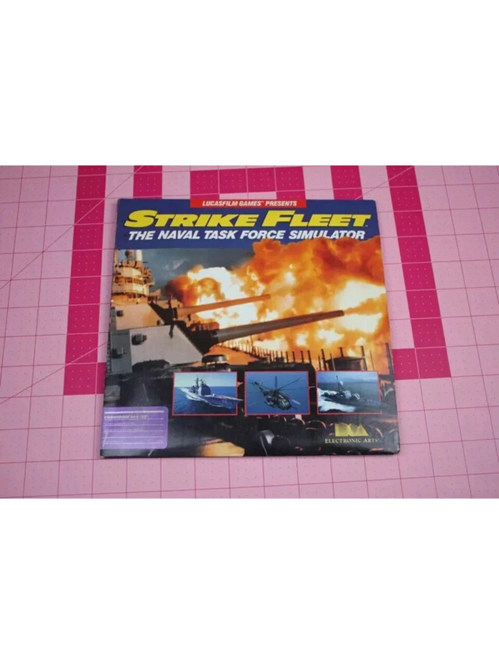 Strike Fleet Lucasfilm EA Electronic Arts Commodore 64 Complete Nice Condition